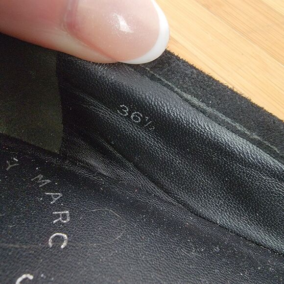 Marc Jacobs Camo Neutral Black White Gray Mouse Animal Whisker Flats Size 6 - Picture 7 of 7